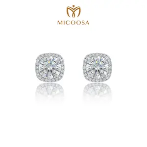 cz simulated diamond Stud Earrings (13mm/11mm/8mm) for Women, pretty stud earrings, valentines gifts for gf