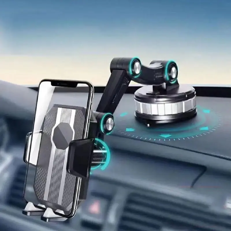 Universal Car 360°Rotate Mobile Phone Holder Mount Sucker Adjustable Arm Phone Bracket Stand Fit For IPhone 13 12 Pro Max L1H4
