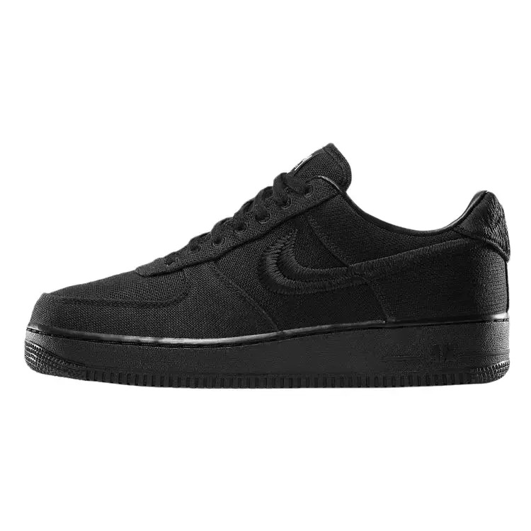 Nike Air Force 1 Low 'Triple Black' x Stussy Men's