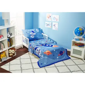 Outer Space Adventures 4-Piece Toddler Bedding Set