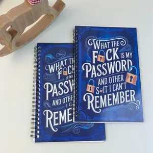 Office Workers Password Organizer Book Funny Design Spiral Bound Notebook for Daily Account Recording Durable Material User-friendly Access Minimalist Structure Mother's Day may chalkboard calendar