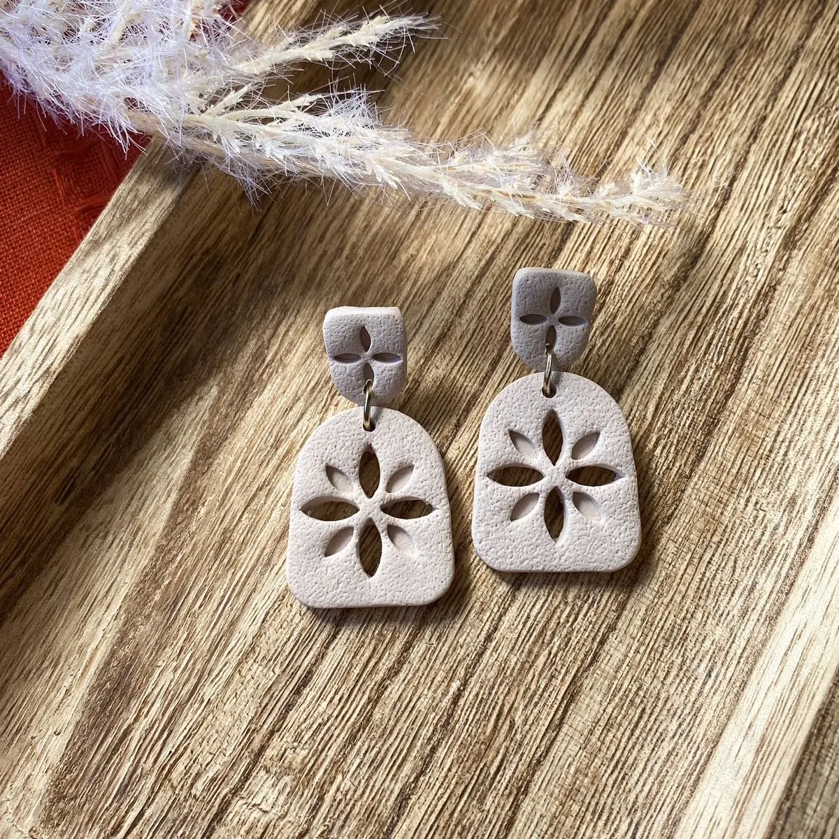 Wren || Beige || Boho Earrings