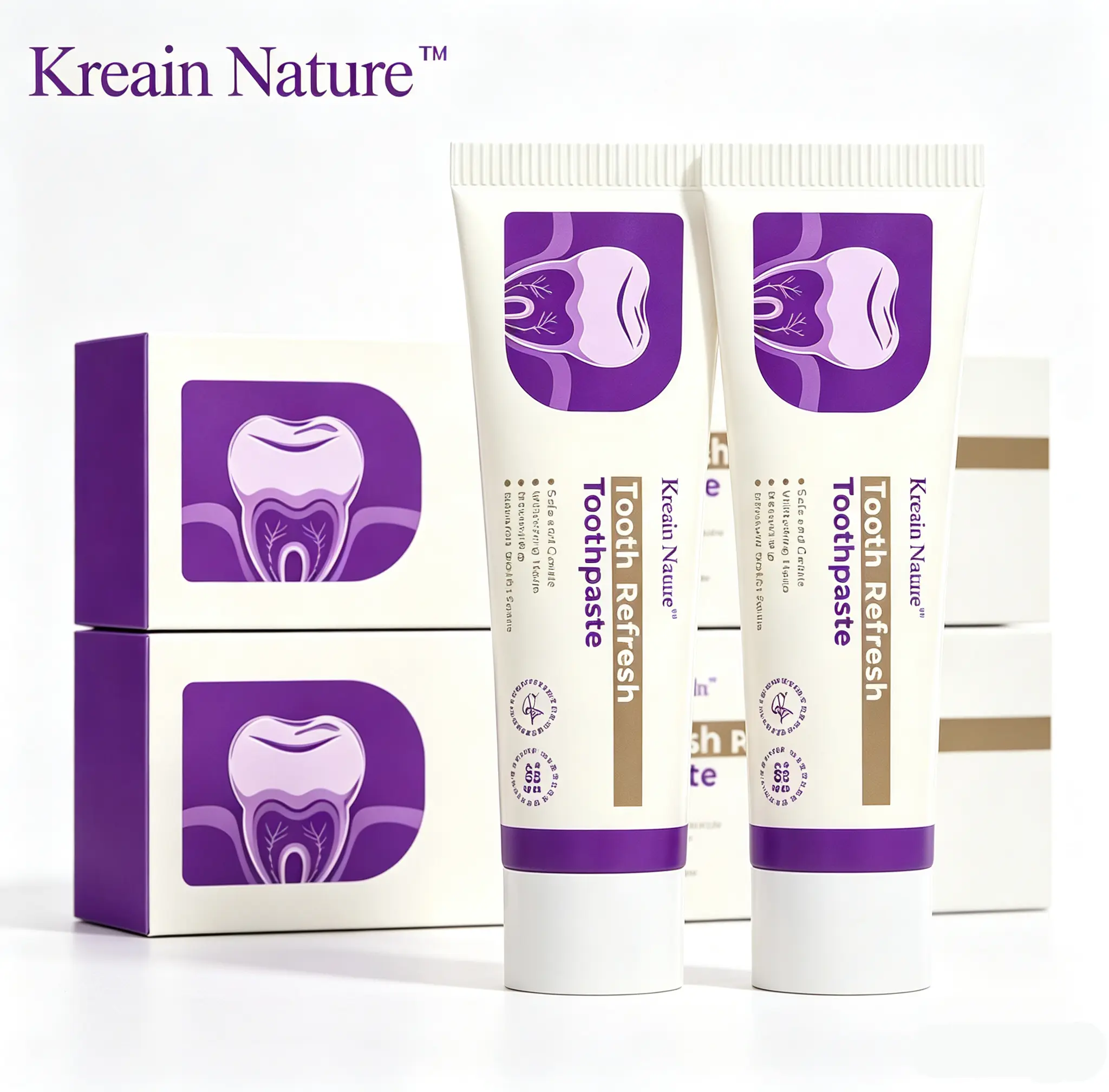 【BUY 2 GET 2 FREE】Kreain Nature Tooth Refresh Toothpaste - Strengthens Enamel, Supports Oral Care, Alleviates Sensitivity, Toothache, Loose Dentition, Bad Breath
