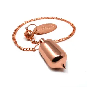 Copper Dowsing Pendulum with 1oz Heavy Weight for Body Healing, Reiki Balancing Chakras, Aura Cleansing, Water Divining, Ghost Hunting