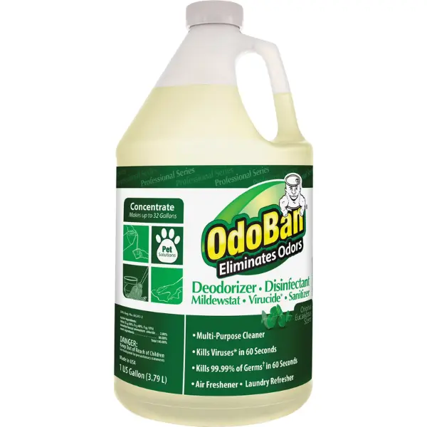 OdoBan Disinfectant Cleaner and Odor Eliminator Concentrate, Original Eucalyptus Scent, 1 gal OdoBan Disinfectant Cleaner and Odor Eliminator Concentrate, Original Eucalyptus Scent, 1 gal