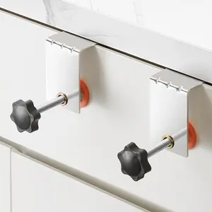 Drawer Face Fixing Clamp, Drawer Front Installation Clamp, Desk C-clamp, Quick Fixing Stainless Steel Clamp, Clamp with Thread, Woodworking Tool