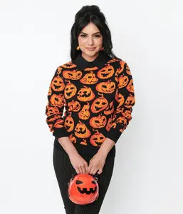 Black & Orange Pumpkin Sweater
