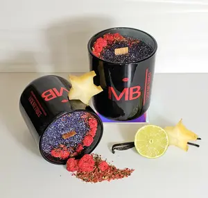 Moody Bitch Candles- Lick Me Twice- Double Scented Body Oil 14oz Candle With Music
