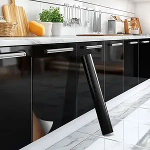 23.62inch * 393.7inch Stylish Shiny Marble Wallpaper Sticker - Waterproof Self-adhesive Film, Suitable for Kitchen Cabinets, Countertops, Bathroom Walls | Heat And Oil Resistant, Removable Decoration, Home Renovation And Upgrade