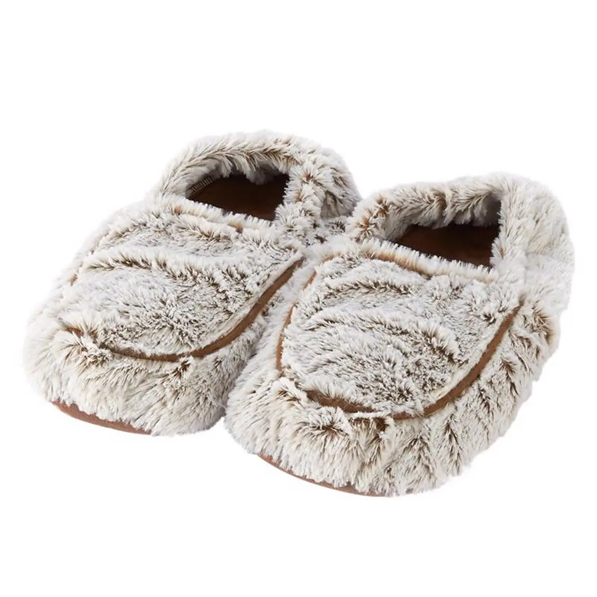Warmies Women's Comfy Marshmallow Plush Slide Slippers, Microwavable with Soothing French Lavender for Relaxation, Shoe, Footwear, Slide-On Slipper, Calming Sensory Experience, Promotes Restful Sleep, Safe For All Ages