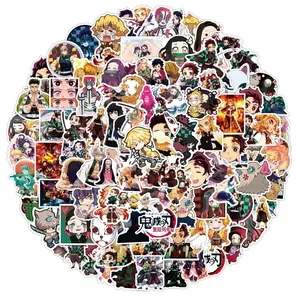 400-Piece Demon Slayer Japanese Anime Graffiti Car Stickers, Waterproof Removable Car Decal Set for Luggage, Notebooks
