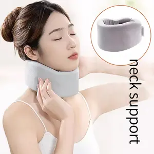 Adjustable Neck Support Brace for Pain Relief & Stability, Soft Nylon Spandex Collar for Men & Women, Ideal for Sleeping & Work