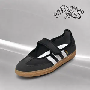 adidas Samba Jane Black White Gum (GS) Women's Authentic Shoes Footwear Sneaker Trainer Comfortable Walking Fashion Trending GiftMother's Day Gift