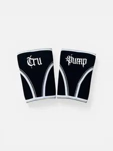 Tru Pump High-Performance Compression Knee Sleeves Black/White for Athletes & Lifters Enhance Stability & Performance Knee Stabilizer Knee Wraps