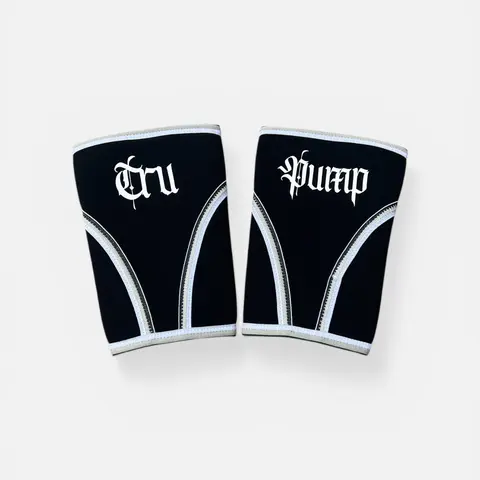 Tru Pump High-Performance Compression Knee Sleeves Black/White for Athletes & Lifters Enhance Stability & Performance Knee Stabilizer Knee Wraps
