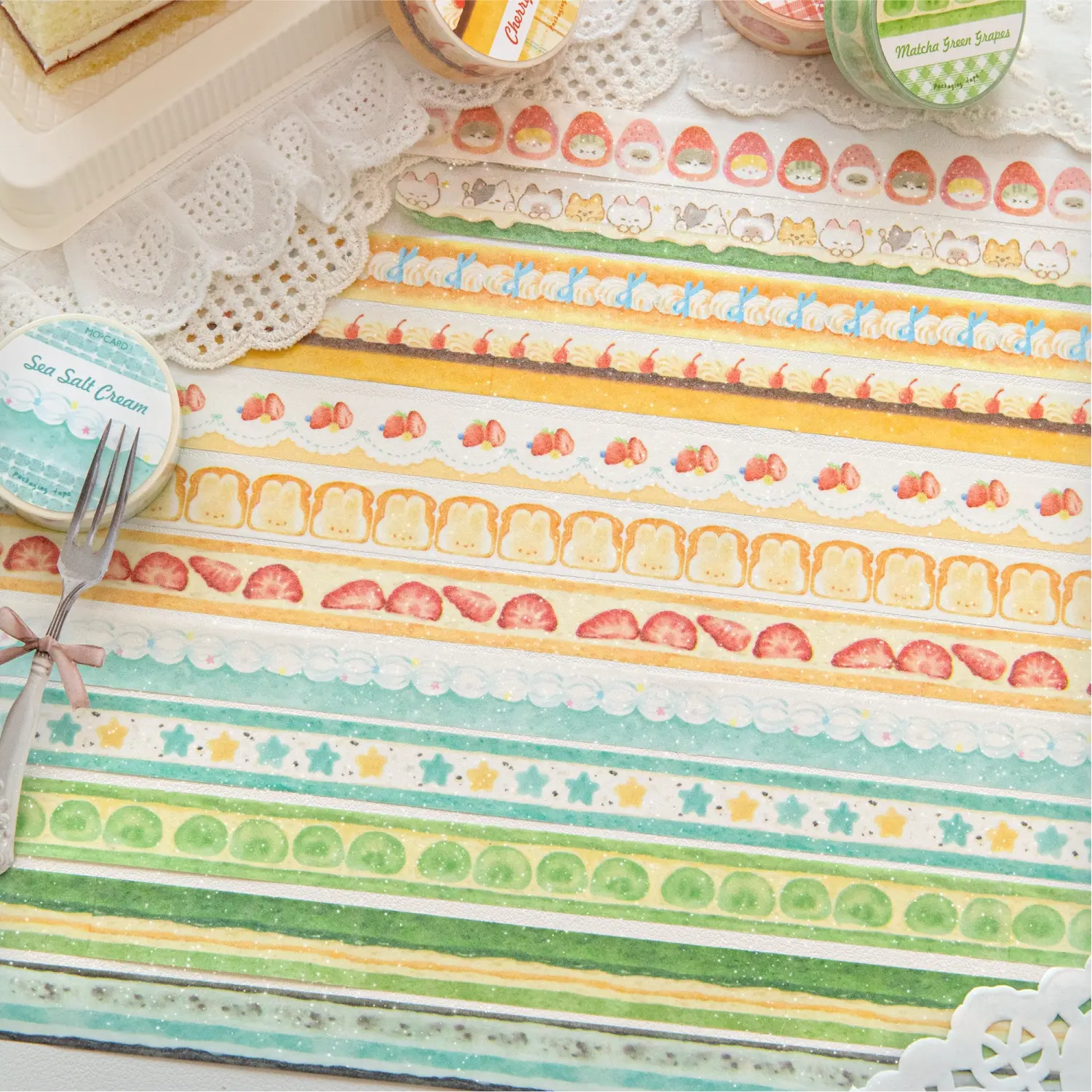 12 Rolls Decorative Tape Set, Gift Packaging Kit, Durable Adhesive Roll Variety Pack, Craft Kits, Perfect for DIY Crafts, Scrapbooking & Organizing, Creative Craft Kit, Scrapbook Accessories