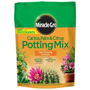 Cactus, Palm and Citrus Potting Mix 8 qt., Soil Great for Succulents, For Indoor or Outdoor Potted Plants