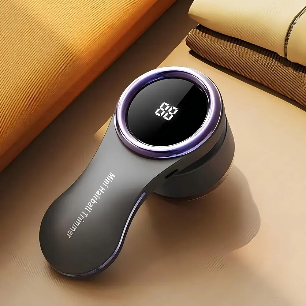 Electric Lint Remover, USB Rechargeable Fabric Shaver with LCD Display, Portable Lint and Pilling Trimmer for Clothes, Sweaters, Bedding and Furniture