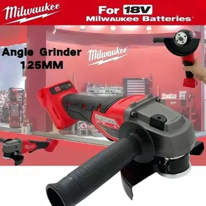 Milwaukee M18 FUEL 125mm Angle Grinder, Brushless Design, Electronic Clutch, Tool-Free Guard, Suitable for Cutting, Grinding, and Polishing, Professional-Grade Cordless Tool