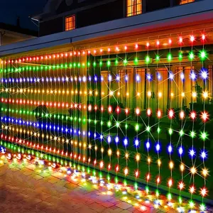 LED Curtain Light, Outdoor Garden Light, USB Powered Waterproof LED String Light, Decorative Light for Garden, Patio, Wedding Celebration, Outdoor Twinkle Lights &