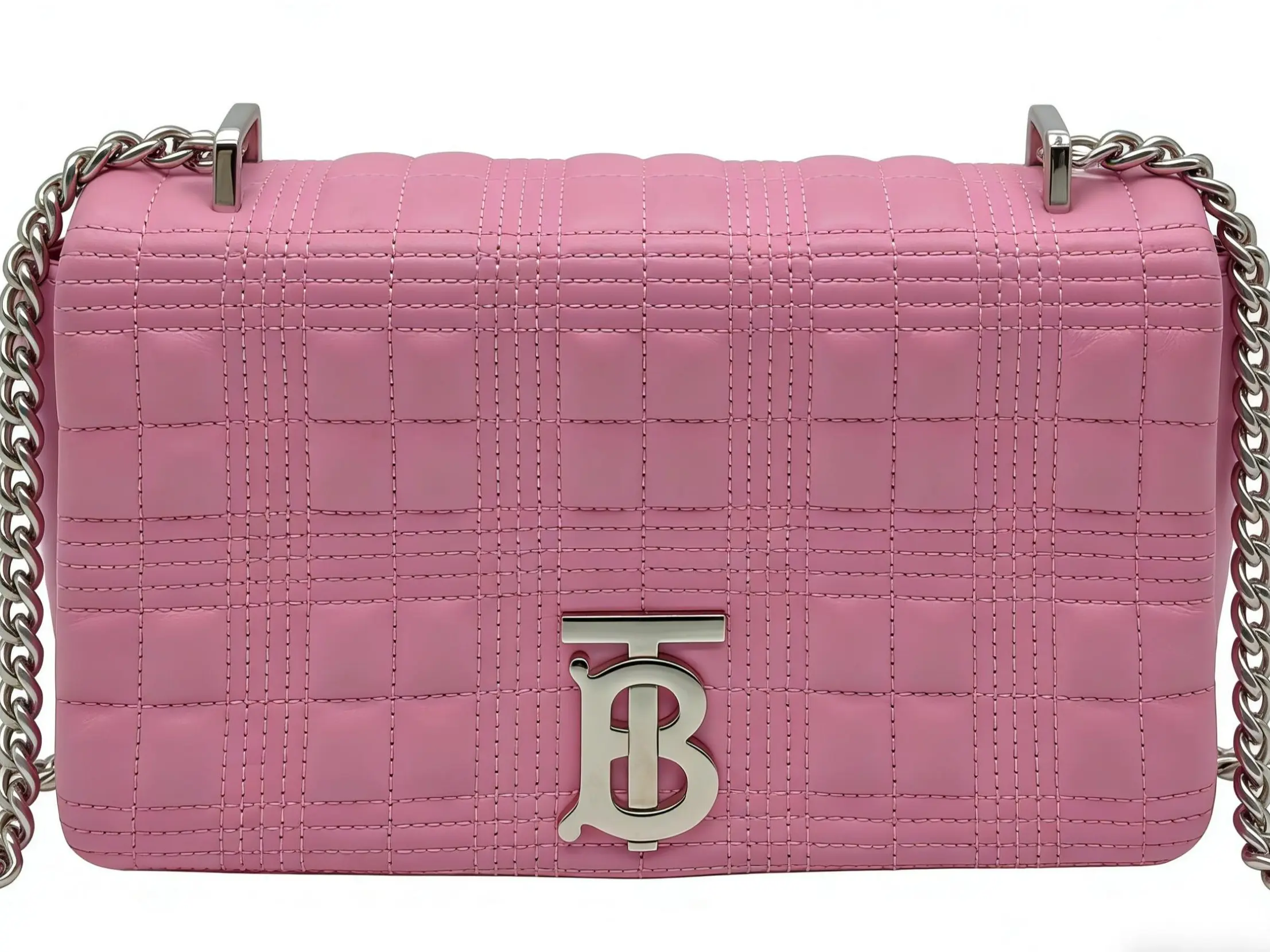 Pre-owned BURBERRY Pink Lola Elegant Handbag Shoulder Purse, 23*6.5*13.5cm, Item No. th360366009, Elegant Bag
