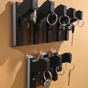 Key Rack - Holds 3 or 5 Keys - Wall Mounted Organizer for Easy Access and Organization
