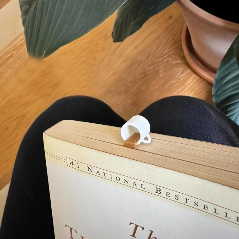 Coffee Cup Shaped Bookmark – Durable Non-Electric Page Marker for Book Lovers & Coffee Enthusiasts Book Markers for Reading Book Accessories