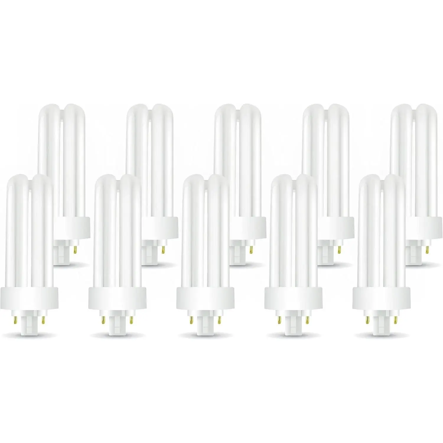(10 Pack) PLT-26W 841, 4 Pin GX24q-3, 26 Watt Triple Tube, Compact Fluorescent Light Bulb