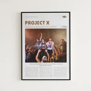 Project X, Nima Nourizadeh, Retro Movie Poster, Poster Decor Room, Poster Movie