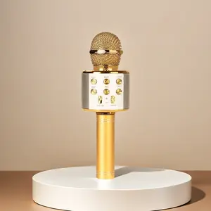 Karaoke Microphone for Kids & Adults  Bluetooth Singing Mic Echo Effect, Built-in Speaker Portable for Party Travel Gifts waterproof audio earbuds boy girl pretty headphones neck over-ear headset phone cleaner cup cover Lightweight mystery item earplug