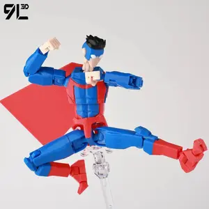 9L3D Printed Invincible Boy SuperMark Anime Multi-Jointed Movable Shapeshift Toys Action Figures Mannequin Model Ornaments Gifts