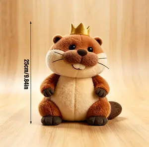 Transformable Green Lizard & Beaver Soft Plush Doll, Realistic Cartoon Animal Stuffed Toy, New Weird Cute Plushie Gift for Collectors Young People