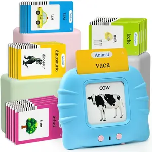 Bilingual English & Spanish Interactive Talking Flash Cards Learning Toy for Toddlers and Preschoolers 224 Vibrant Words, Lightweight, Durable Animal，kids educational toys，educational toys summervibes