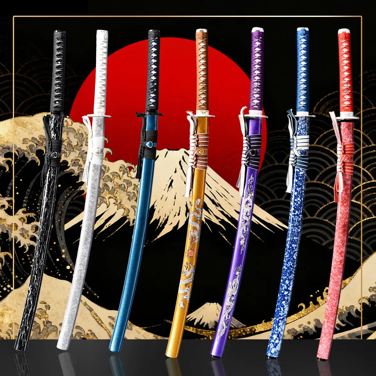 Handmade Soul Series Display Katana Cosplay Prop Art Decor Gift for Hobbyists