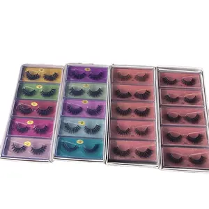 Last Laugh Luxury Box Affordable Waterproof Eyelash Kit with 3 Pairs of Lashes, 1 Adhesive Pen, Lash Applicator & Lash Wand - Includes Free Gift Cosmetic Makeup