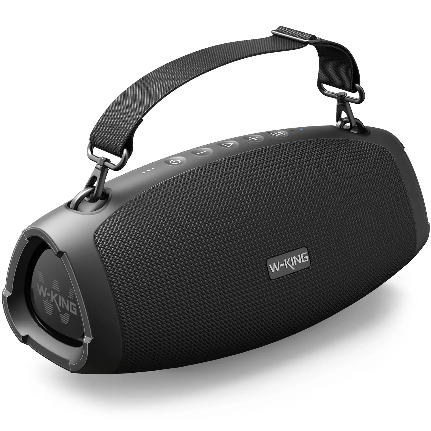 W-KING 120W Wireless Bluetooth Speaker - IPX6 Waterproof, 2 Subwoofers, 42H Playtime, Handle Design, Charging Function, Batteries Included, AUX Input, BT Enabled Portable Audio Device Rechargeable Waterproof Speaker Portable Wireless Speaker