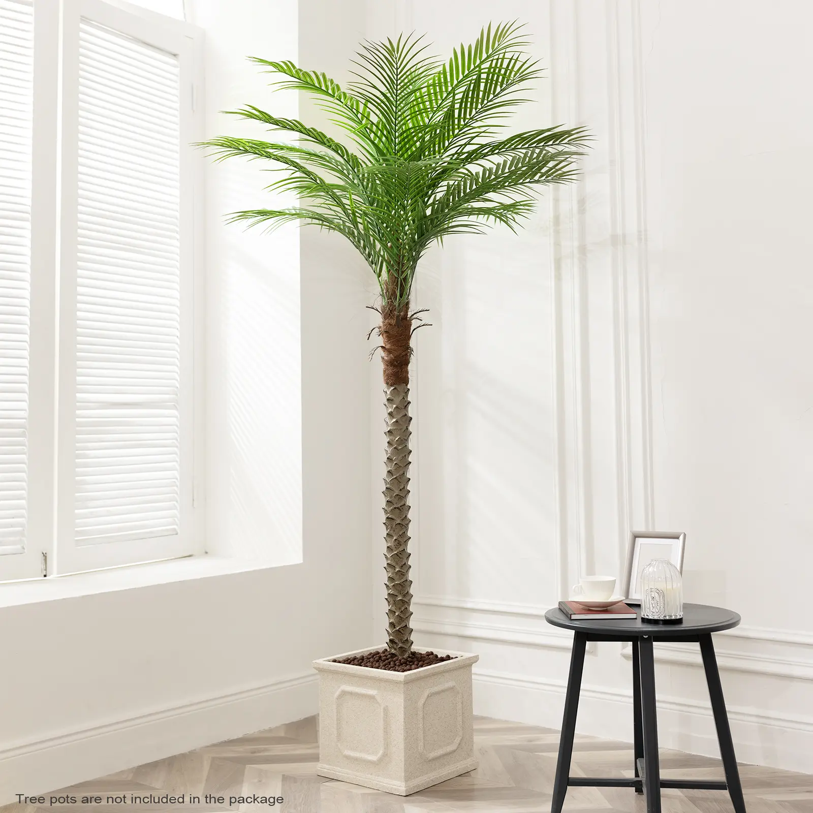 7/8/9 Ft Realistic Artificial Palm Tree - Tropical Fake Plant for Patio Home Garden Decoration  Tall Green Leaves No Need to Prune or Water  Father's Day Gift  Autumn Decoration Decorative Ornaments Fruit Fake Flower Fake Flower Basket Mother's Day Gift