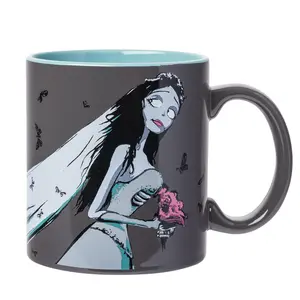 Corpse Bride Halloween Mug, Tim Burton Inspired Coffee Cup, Spooky Bride Ceramic Mug, Gothic Gift for Halloween Fans