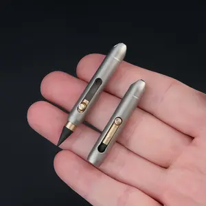 Mini Erasable Pencil with Replaceable Nibs, Mechanical Pencil, Keychain Holder, Titanium Alloy Material, Suitable for Medical and Outdoor Use, Writing Tools, Pencil with Eraser