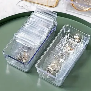 100pcs Jewelry Storage Organizer, Durable Plastic Organizers, Transparent Earring Display Case, Anti-Oxidation Self-Sealing Bags, Jade Beads String Holder, Jewelry Storage Unit, Jewelry Storage Box
