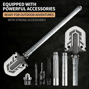 Multifunctional Camping Shovel | Foldable Survival Tool for Outdoor, Hiking, Fishing & Car Emergency