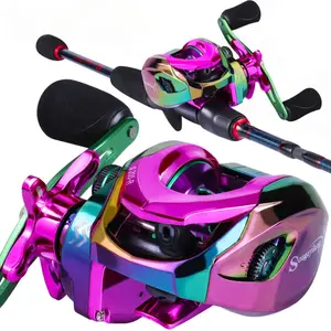 SOUGAYILANG Baitcasting Fishing Reel 12+1 Ball Bearings 7.2:1 Gear Ratio Magnetic Brake Left Right Hand Lure Bass Fishing Reels