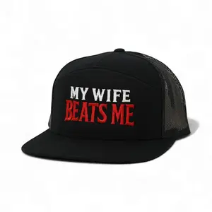 My Wife Beats Me Premium Snapback Trucker Hat