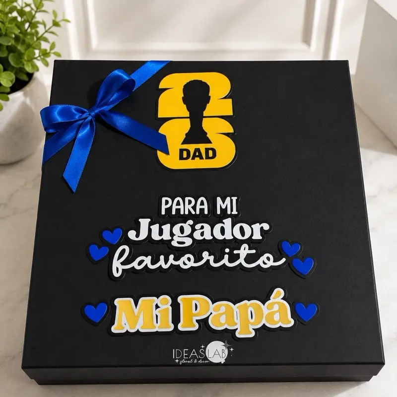 Premium Soccer Collector Gift Set for Dad with Album, Stickers and Custom Message