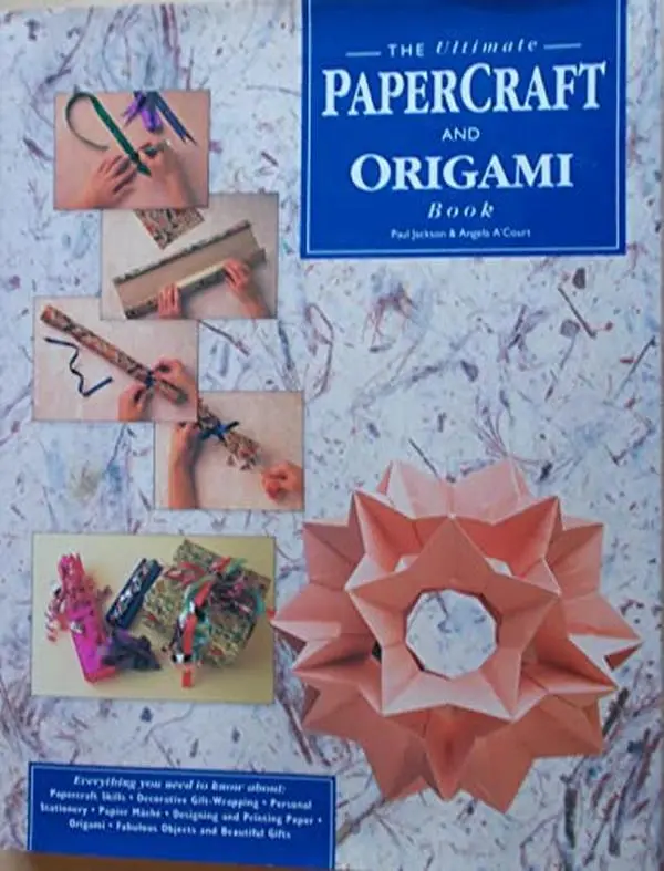Used Hardcover Book - The Ultimate Papercraft and Origami Tutorial Manual by Nigel Jackson, Creative 2000 Edition, 256 Pages