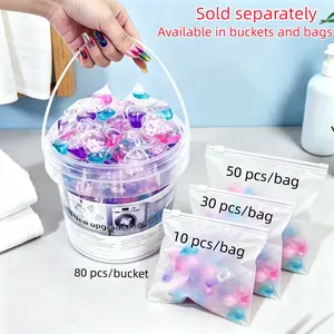 5-in-1 Laundry Beads, 10, 30, 50 or 80 Piece Scented Laundry Beads with Long-Lasting Fragrance, Eco-Friendly Cleaning Power that Softens Clothes, Laundry Balls Detergent