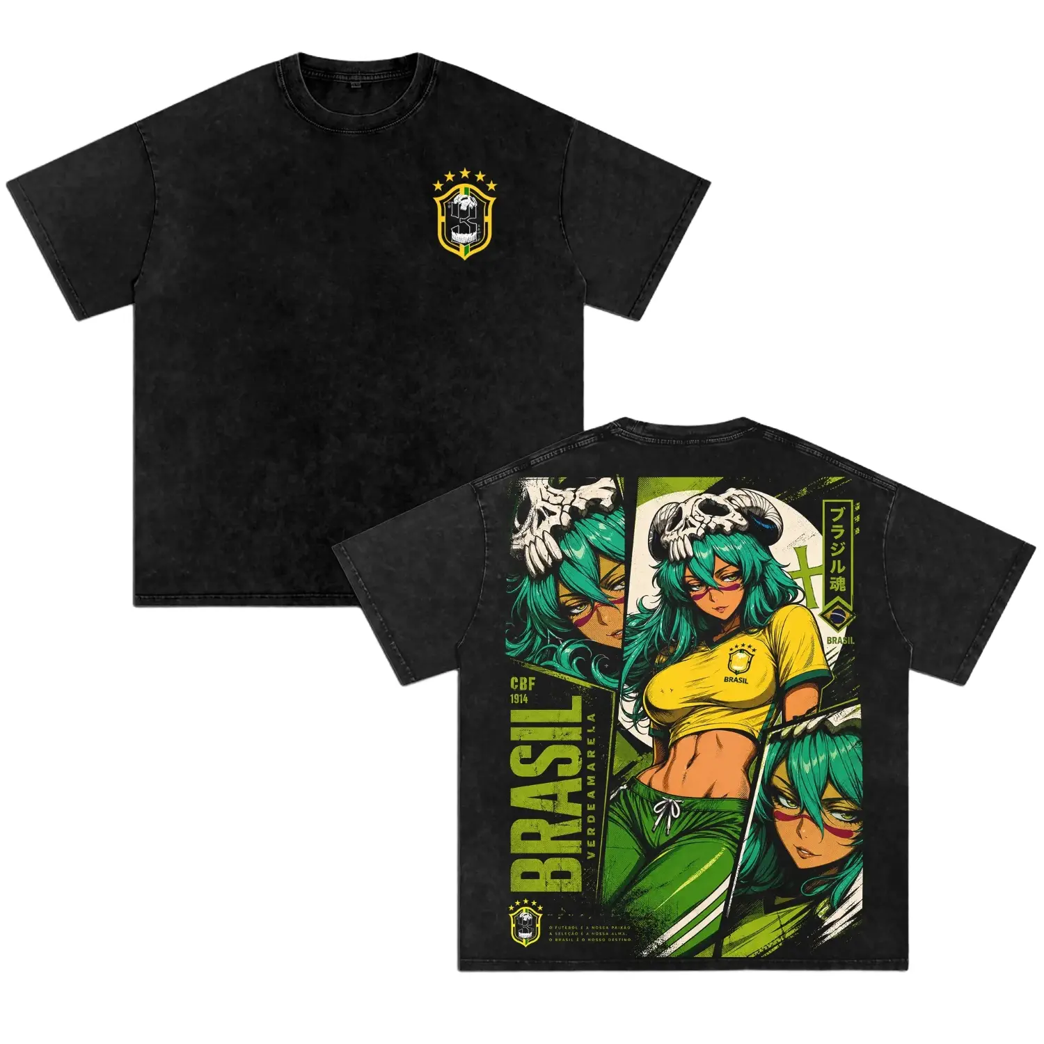 Nelliel Tu Odelschwanck Bleach TYBW Vintage Washed T-Shirt, Nel Tu Anime Graphic Tee, Double Printed Heavyweight Cotton Oversized Streetwear Shirt, Blokecore Soccer Style Unisex Anime Fan Gift