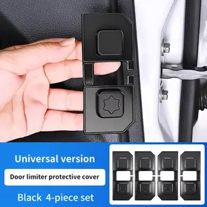 4-Piece Silicone Car Door Stopper Set with 4 Shock Absorber Pads, Anti-Collision Buffer Pad, Car Door Lock Protection Cover