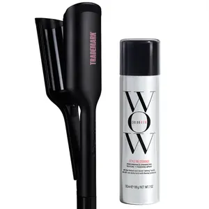 Trademark Babe Waves X Hair Waver & Texturizing Spray for Effortless Waves with Hold and Texture - Black