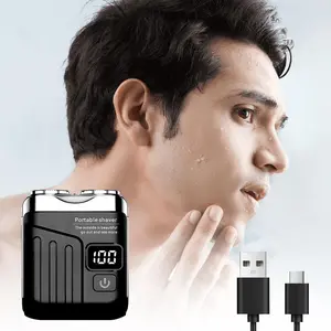 Mini Electric Shaver - Magnetic Dual Blades Curved Blade Mesh Waterproof Skin-Friendly Washable
